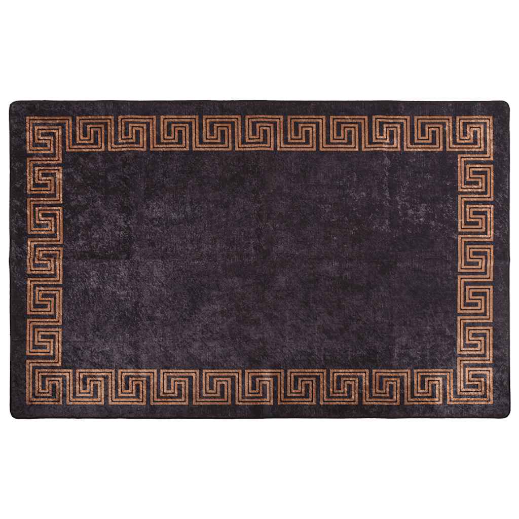 Χαλί Πλενόμενο Μαύρο / Χρυσό 160 x 230 εκ.