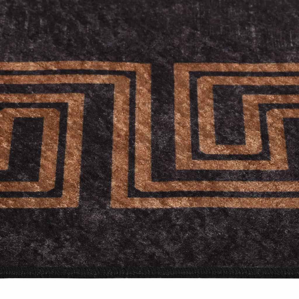 Χαλί Πλενόμενο Μαύρο / Χρυσό 160 x 230 εκ.