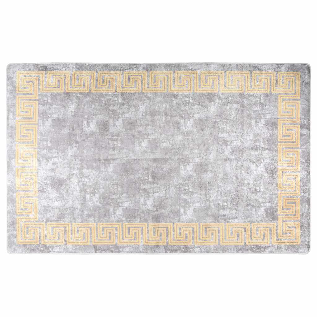 Χαλί Πλενόμενο Αντιολισθητικό Γκρι 160 x 230 εκ. - Pakobazaar