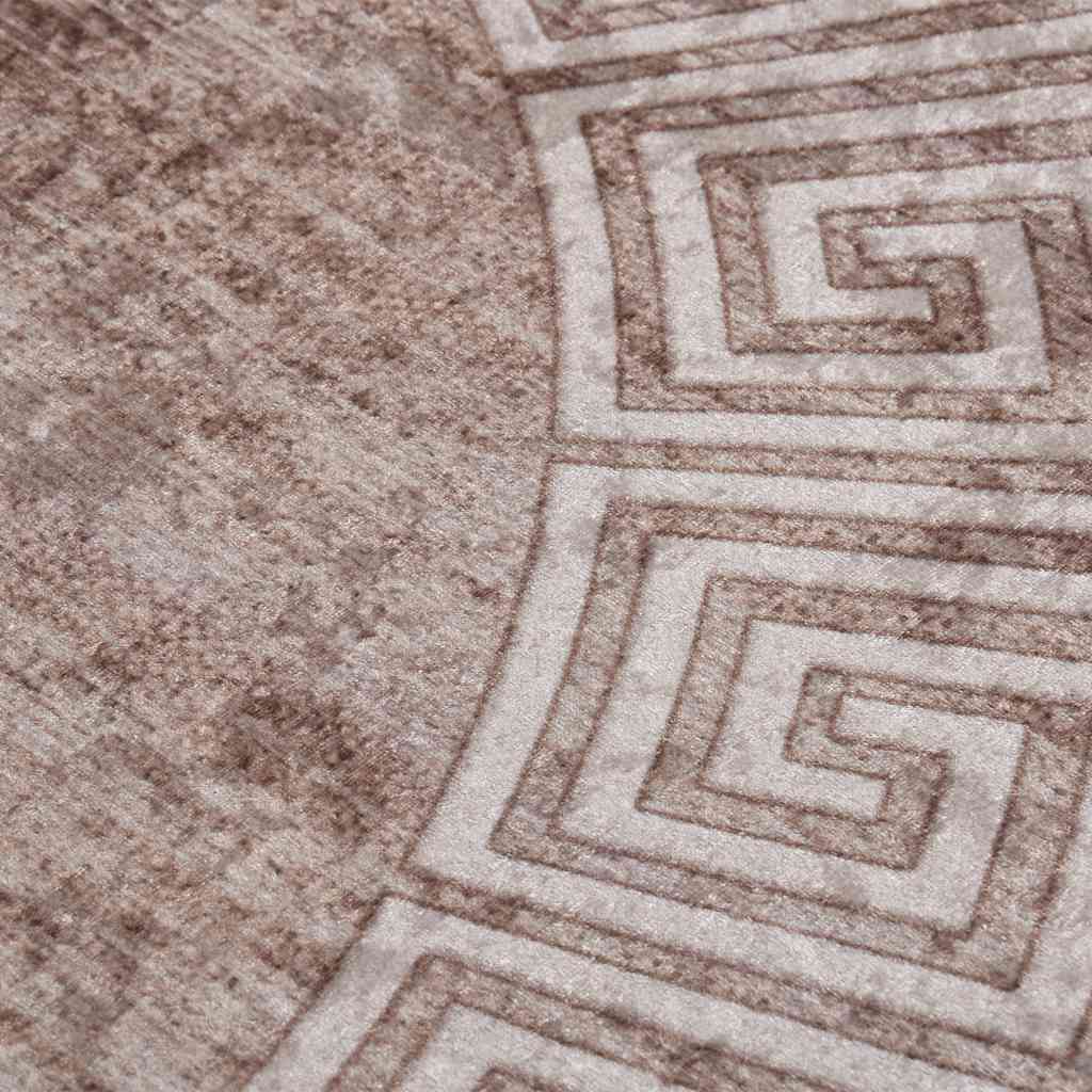 Χαλί Πλενόμενο Αντιολισθητικό Μπεζ 120 εκ.