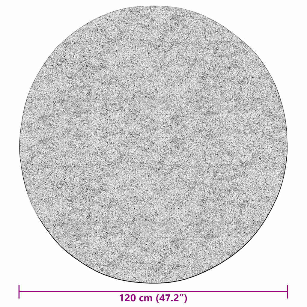 Χαλί Πλενόμενο Γκρι Ø 120 εκ.