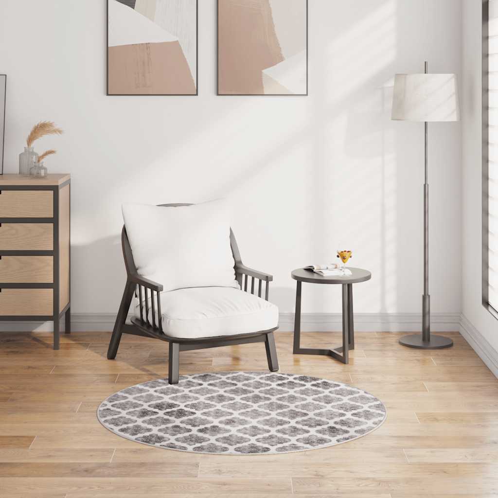 Χαλί Πλενόμενο Αντιολισθητικό Πολύχρωμο Ø 120 εκ.