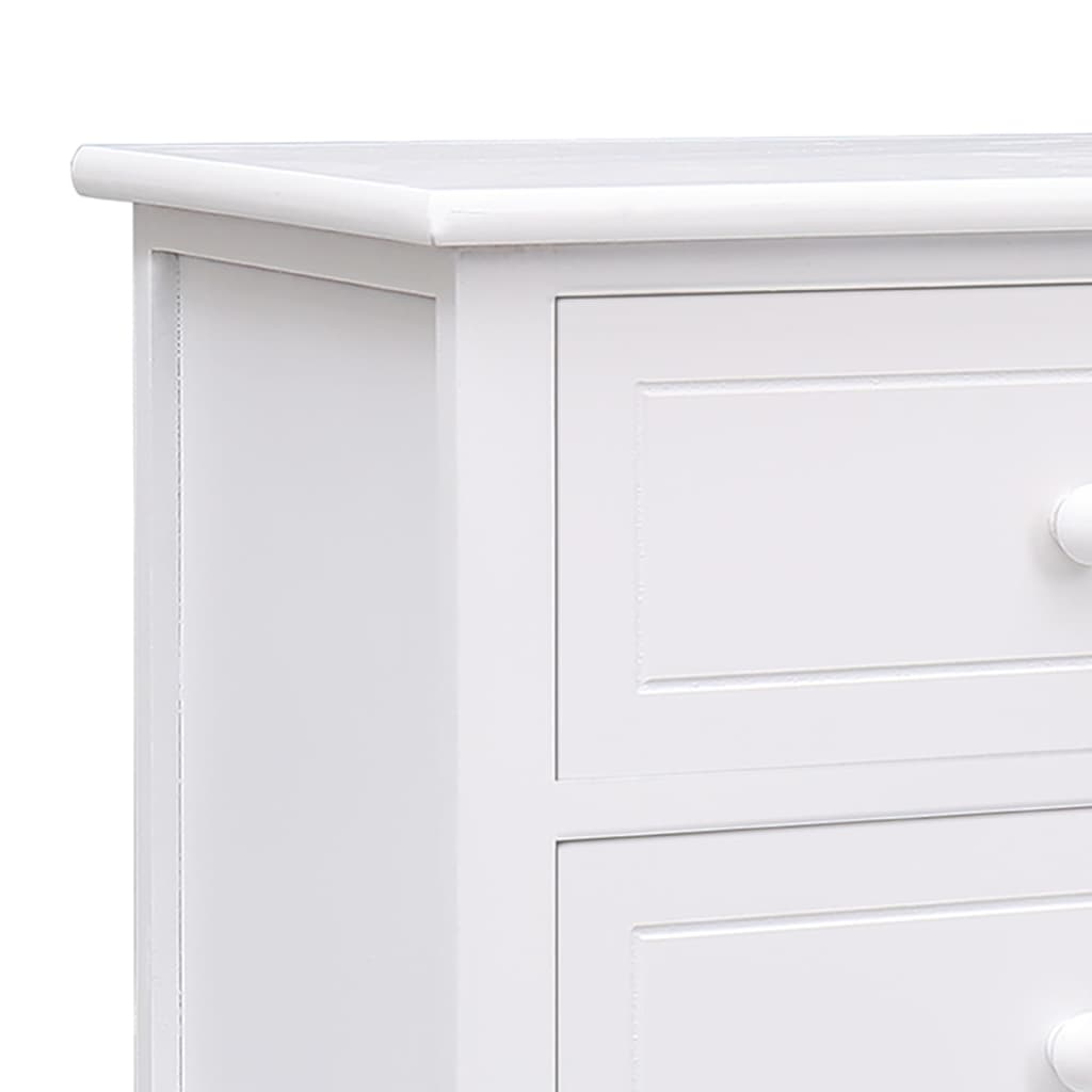 Έπιπλο Τηλεόρασης Λευκό 108x30x40 εκ. από Μασίφ Ξύλο Παυλώνιας