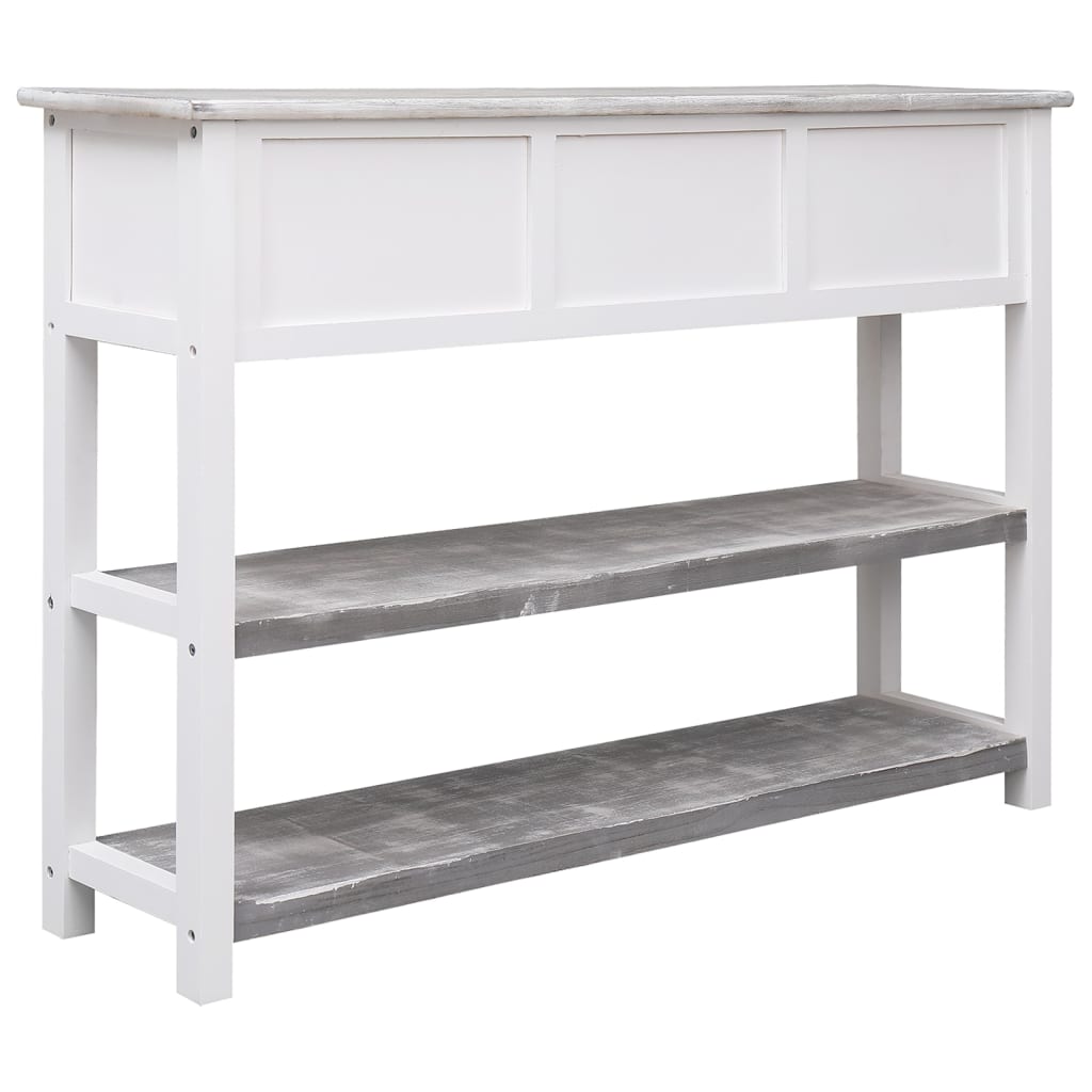 Μπουφές Αντικέ Γκρι 108 x 30 x 76 εκ. από Μασίφ Ξύλο Παυλώνιας - Pakobazaar