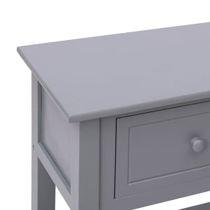 Ντουλάπι Γκρι 108 x 30 x 76 εκ. από Μασίφ Ξύλο Παυλώνιας