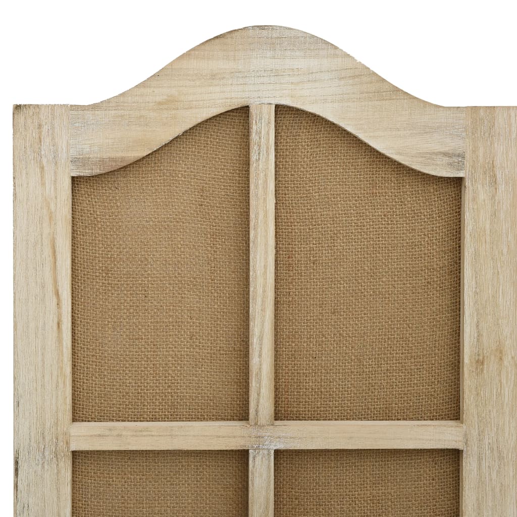 Διαχωριστικό Δωματίου με 6 Πάνελ Καφέ 214x165 εκ. από Ύφασμα