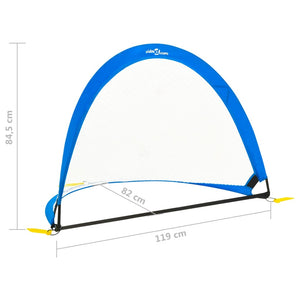 Παιδικά Τέρματα Ποδοσφαίρου 2 τεμ. 119x82x84,5 εκ. & Τσάντα - Pakobazaar