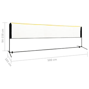 Φιλέ Μπάντμιντον Ρυθμιζόμενο 500 x 103 x 94-158 εκ. Μεταλλικό - Pakobazaar