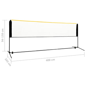 Φιλέ Μπάντμιντον Ρυθμιζόμενο 400 x 103 x 94-158 εκ. Μεταλλικό - Pakobazaar