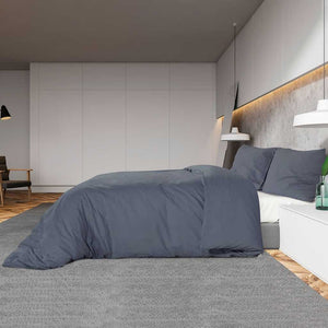 Σετ Παπλωματοθήκης Ανθρακί 200x200 εκ. Ελαφρύ Ύφασμα Μικροϊνών - PAKOBAZAAR