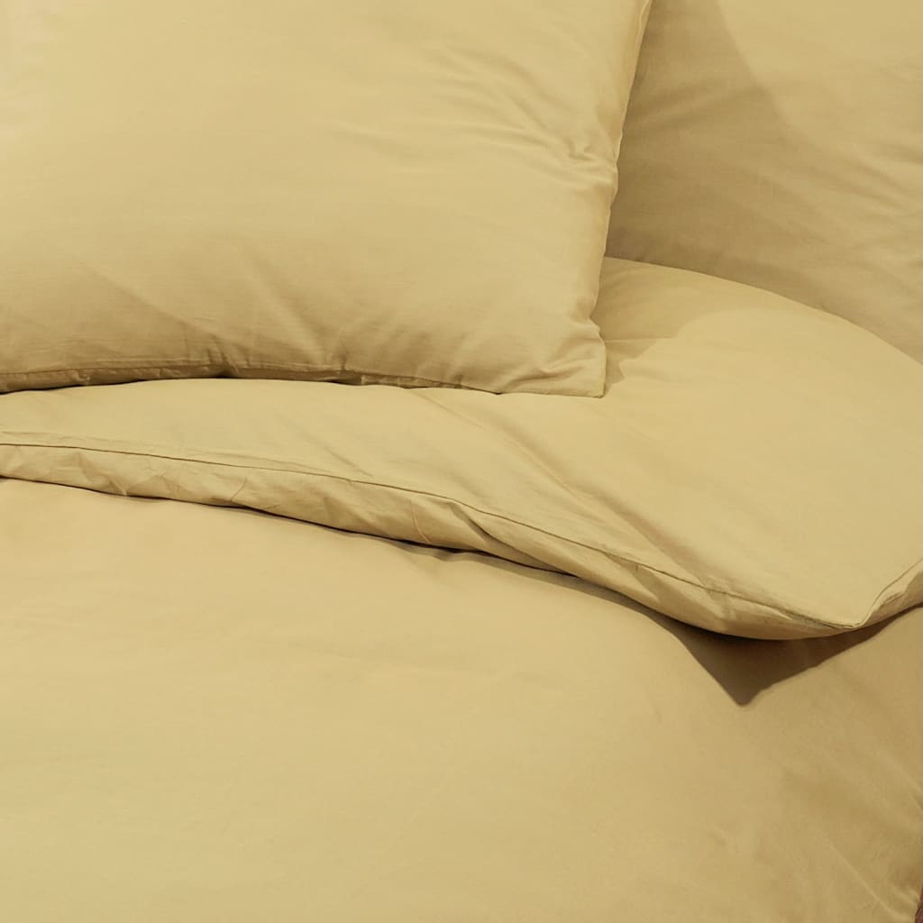 Σετ Παπλωματοθήκης Taupe 140x200 εκ. Ελαφρύ Ύφασμα Μικροϊνών