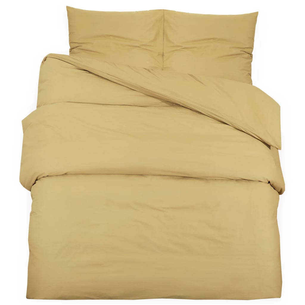 Σετ Παπλωματοθήκης Taupe 260x240 εκ. Ελαφρύ Ύφασμα Μικροϊνών