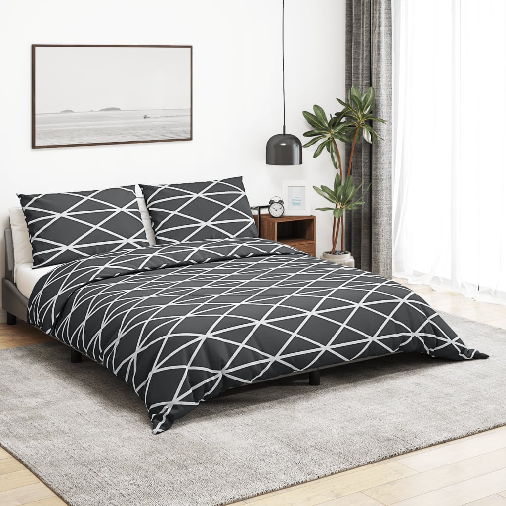 Σετ Παπλωματοθήκη  Γκρι 135x200 εκ. Βαμβακερό - PAKOBAZAAR
