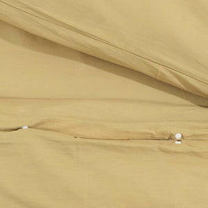 Σετ Παπλωματοθήκης Taupe 140 x 200 εκ. Βαμβακερό