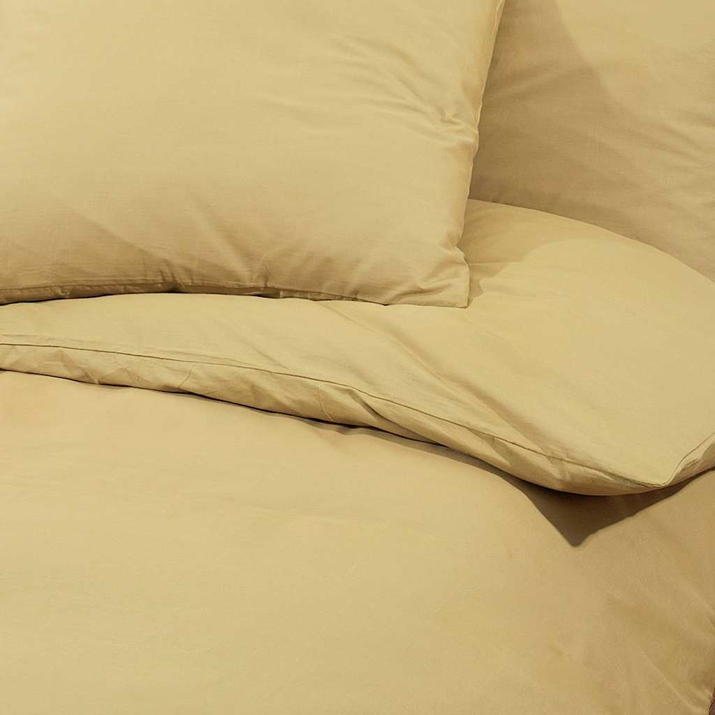 Σετ Παπλωματοθήκης Taupe 220x240 εκ. Βαμβακερό