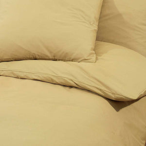 Σετ Παπλωματοθήκης Taupe 220x240 εκ. Βαμβακερό