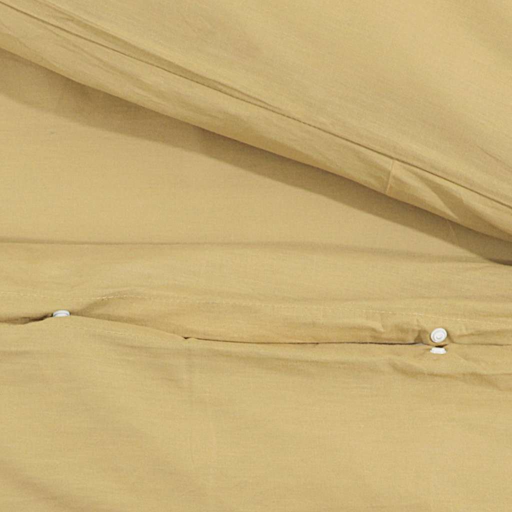 Σετ Παπλωματοθήκης Taupe 220x240 εκ. Βαμβακερό
