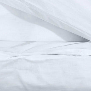 Σετ Παπλωματοθήκης Λευκό 260x240 εκ. Βαμβακερό - PAKOBAZAAR
