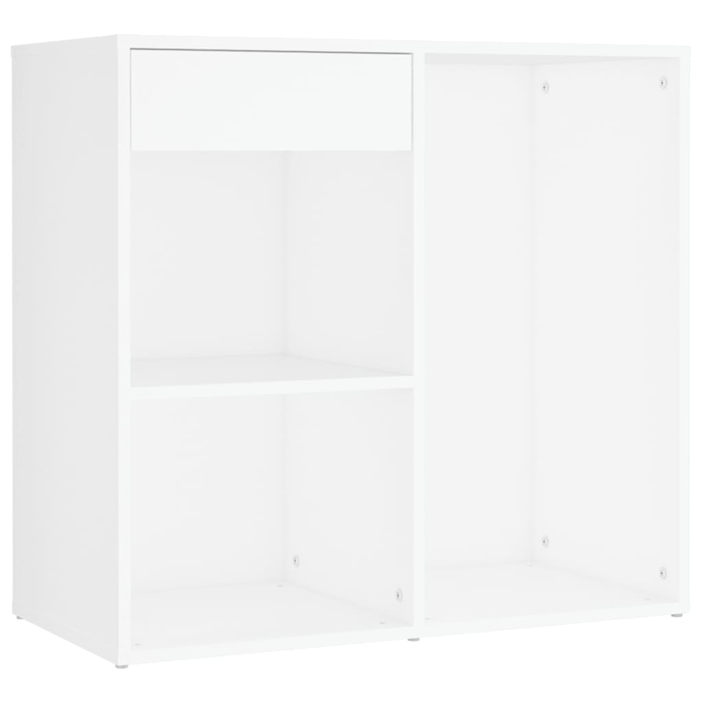 Μπουντουάρ LED με 2 Ντουλάπια Λευκό από Επεξεργ. Ξύλο - PAKOBAZAAR