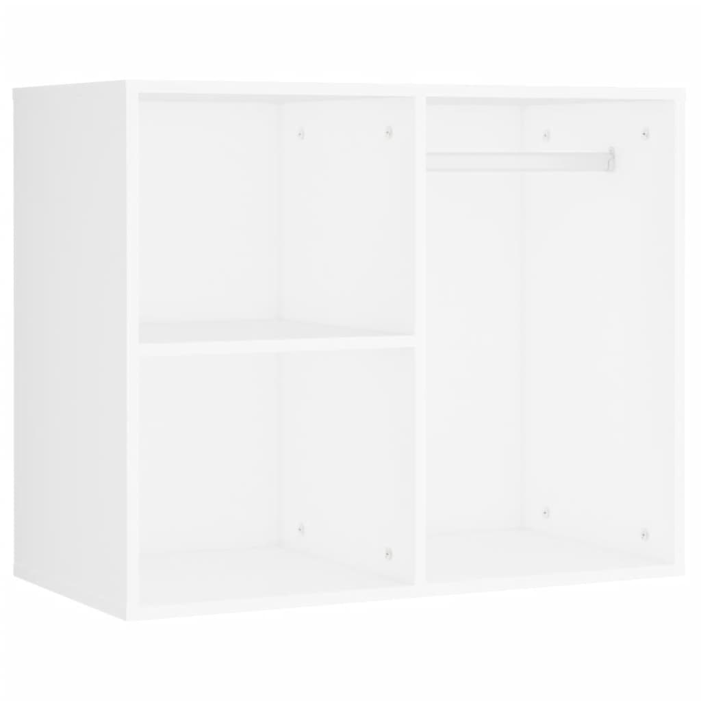 Μπουντουάρ LED με 2 Ντουλάπια Λευκό από Επεξεργ. Ξύλο - PAKOBAZAAR