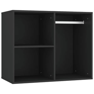 Μπουντουάρ με LED & Ντουλάπια Μαύρο από Επεξεργασμένο Ξύλο - PAKOBAZAAR