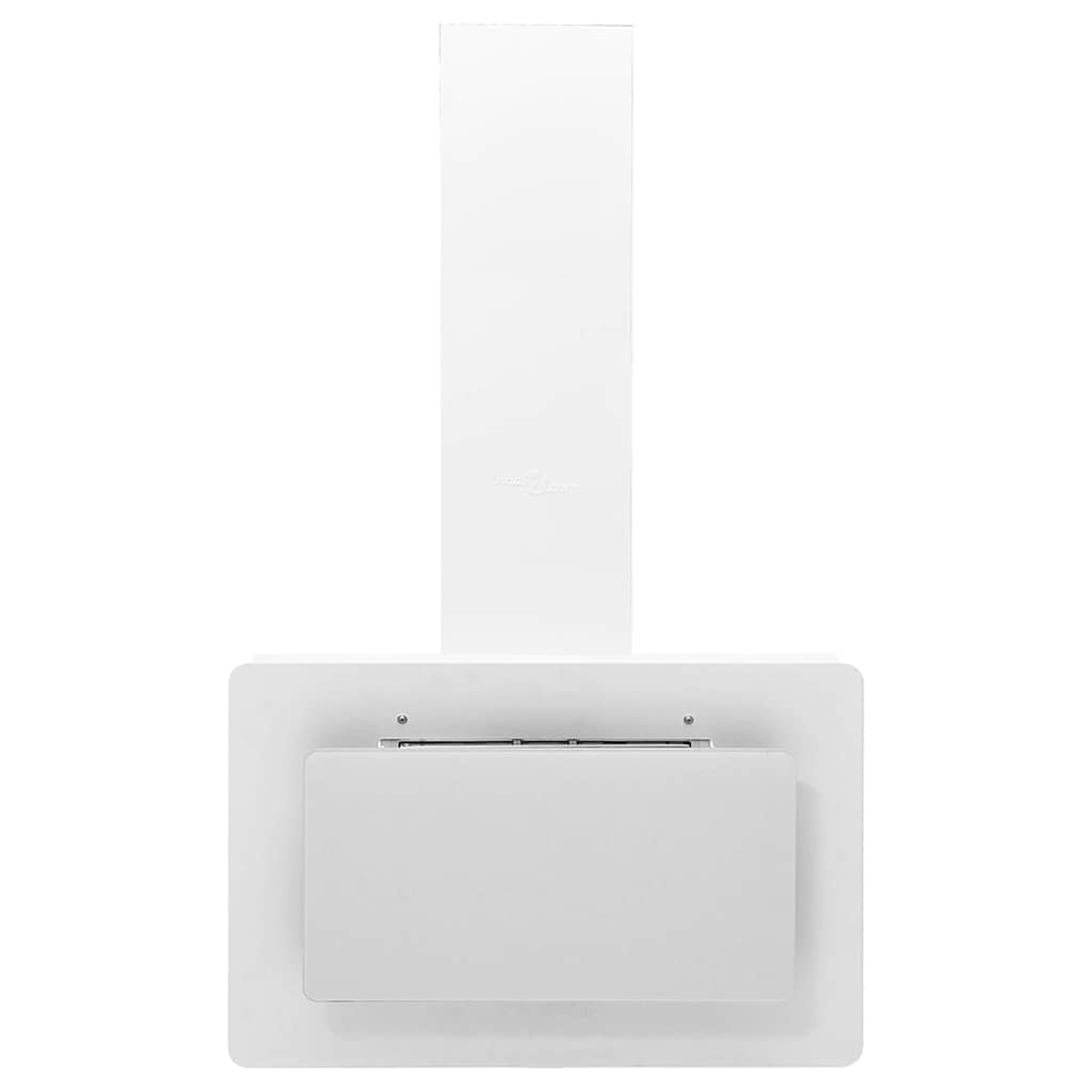 Απορροφητήρας Τοίχου Λευκός 60 εκ. Αν. Ατσάλι & Ψημένο Γυαλί - Pakobazaar
