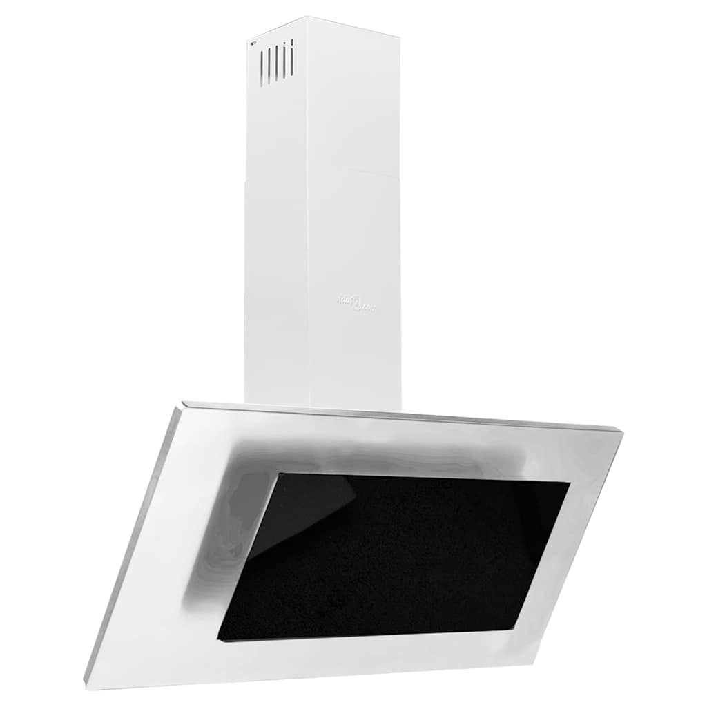 Απορροφητήρας Τοίχου Ασημί 90 εκ. από Αν. Ατσάλι & Ψημένο Γυαλί - Pakobazaar