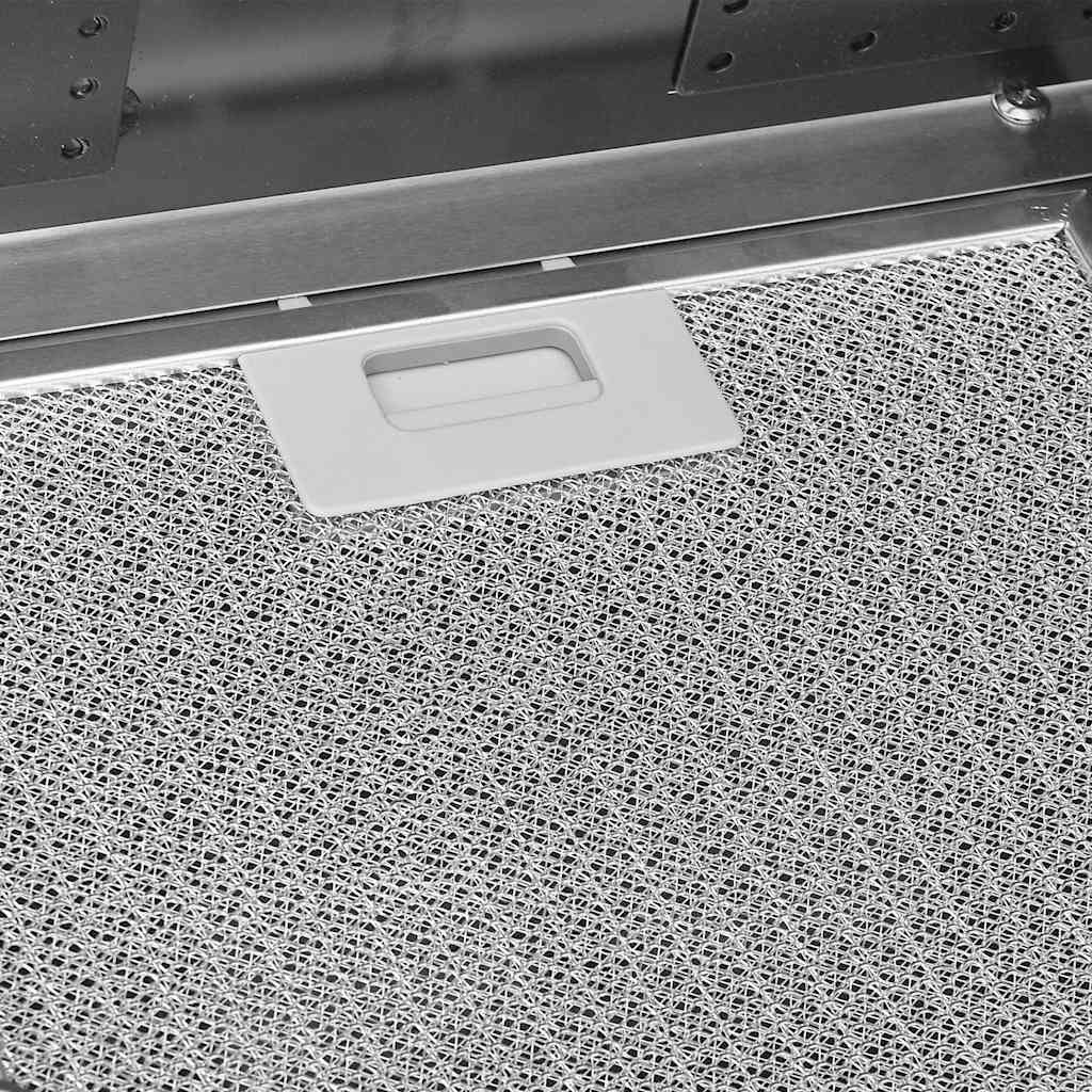 Απορροφητήρας Τοίχου Ασημί 90 εκ. από Αν. Ατσάλι & Ψημένο Γυαλί - Pakobazaar