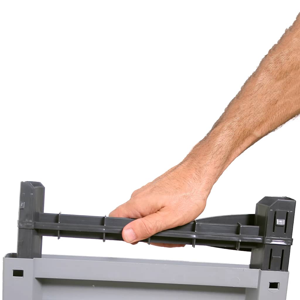 Πλαστικό Ντουλάπι 68 x 39 x 92 εκ. με Σχεδιασμό σε Στυλ Ρατάν - Pakobazaar