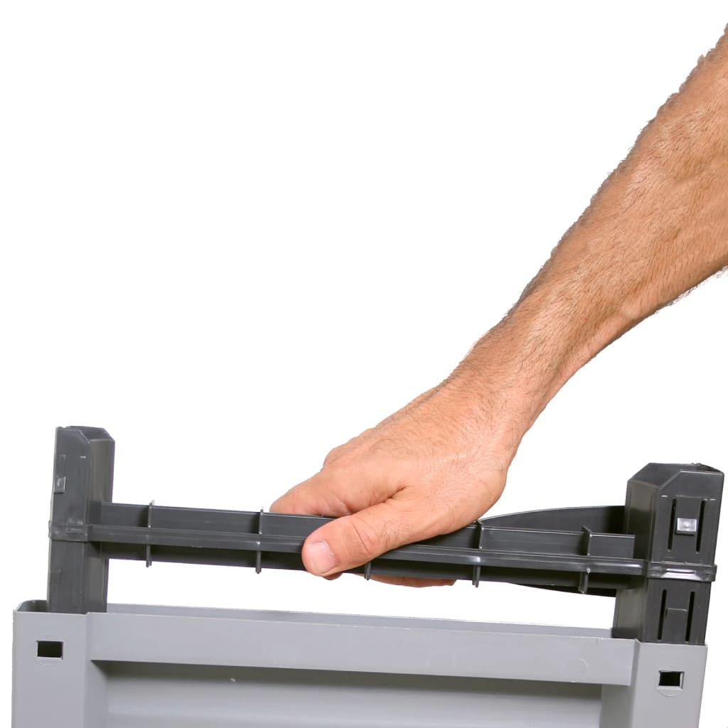 Πλαστικό Ντουλάπι 68x39x171,5 εκ με Σχεδιασμό σε Στυλ Ρατάν