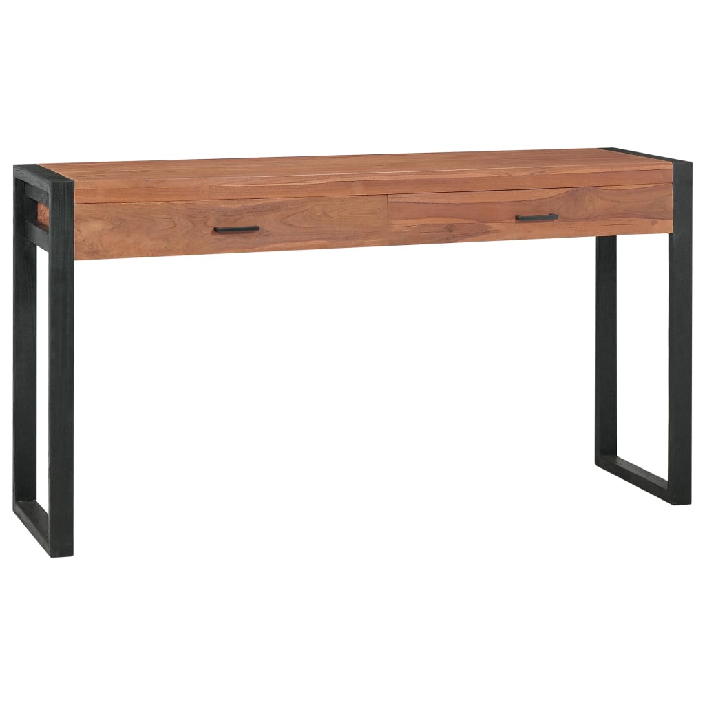 Γραφείο με 2 Συρτάρια 120 x 40 x 75 εκ. από Μασίφ Ξύλο Teak