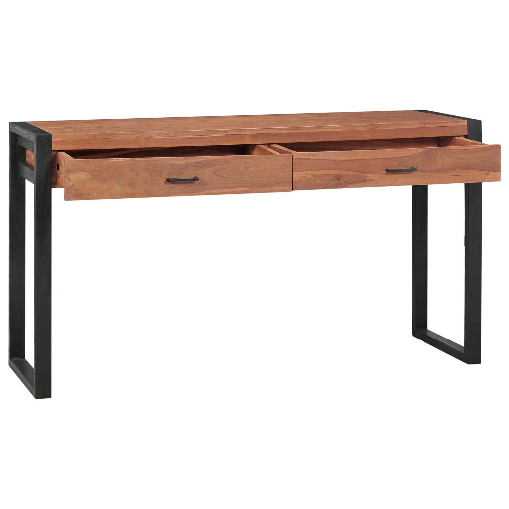 Γραφείο με 2 Συρτάρια 120 x 40 x 75 εκ. από Μασίφ Ξύλο Teak