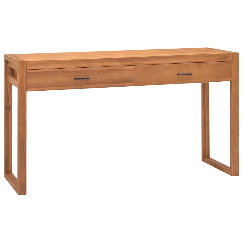 Γραφείο με 2 Συρτάρια 120 x 40 x 75 εκ. από Μασίφ Ξύλο Teak - Pakobazaar