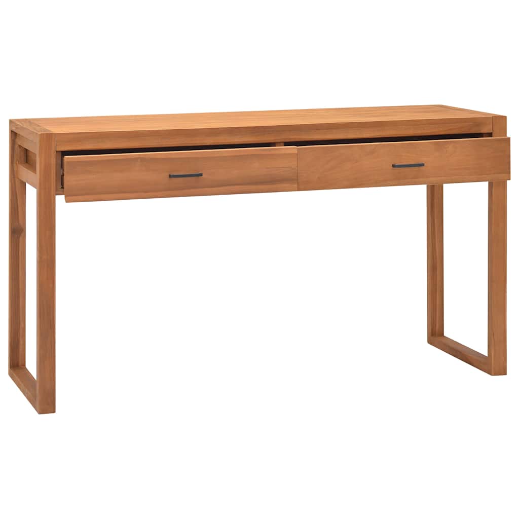 Γραφείο με 2 Συρτάρια 120 x 40 x 75 εκ. από Μασίφ Ξύλο Teak - Pakobazaar