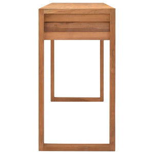 Γραφείο με 2 Συρτάρια 120 x 40 x 75 εκ. από Μασίφ Ξύλο Teak - Pakobazaar