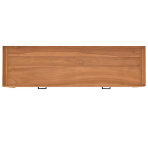 Γραφείο με 2 Συρτάρια 120 x 40 x 75 εκ. από Μασίφ Ξύλο Teak - Pakobazaar