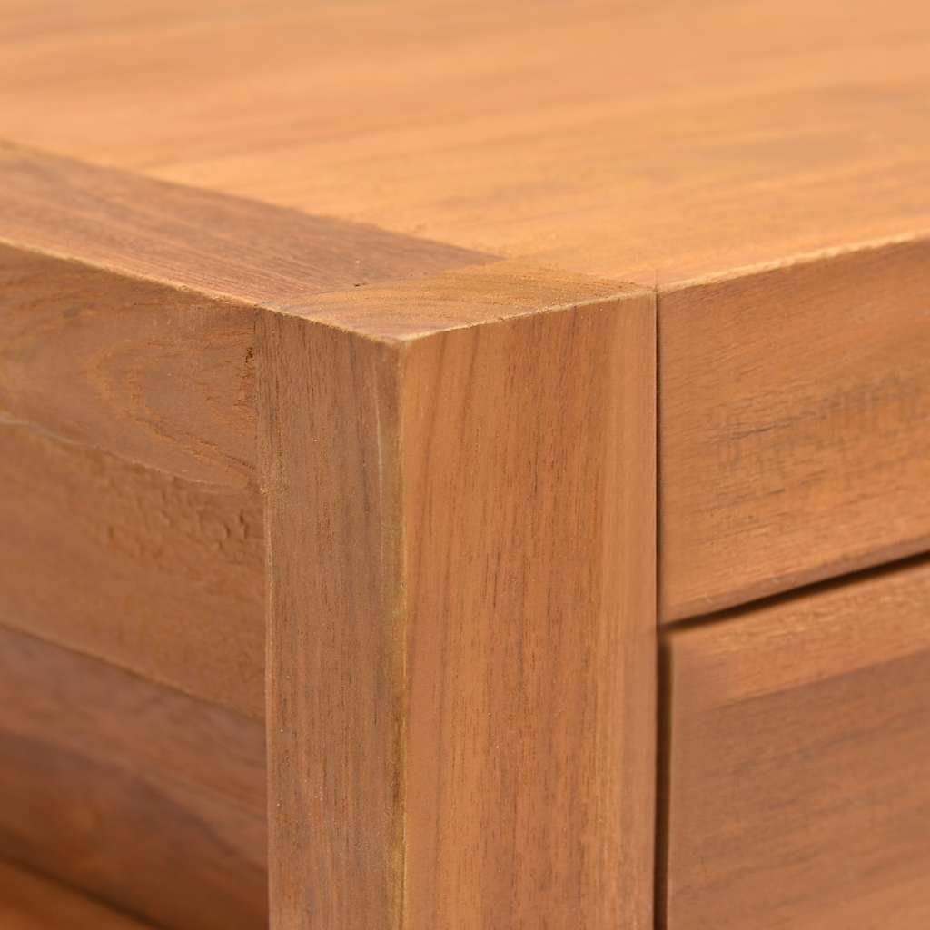 Γραφείο με 2 Συρτάρια 120 x 40 x 75 εκ. από Μασίφ Ξύλο Teak - Pakobazaar