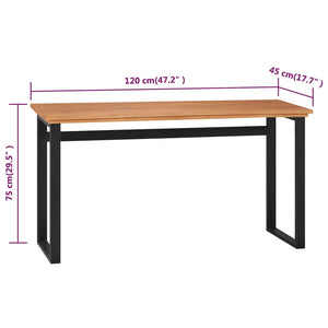 Γραφείο 120 x 45 x 75 εκ. από Μασίφ Ξύλο Teak