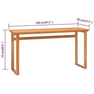 Γραφείο 120 x 45 x 75 εκ. από Μασίφ Ξύλο Teak
