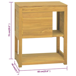 Έπιπλο Μπάνιου 60 x 40 x 75 εκ. από Μασίφ Ξύλο Teak