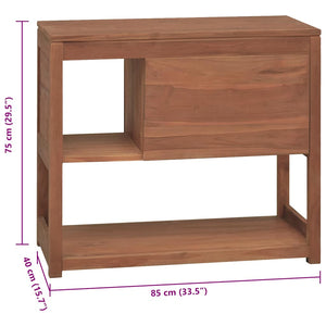 Έπιπλο Μπάνιου 85x40x75 εκ. από Μασίφ Ξύλο Teak