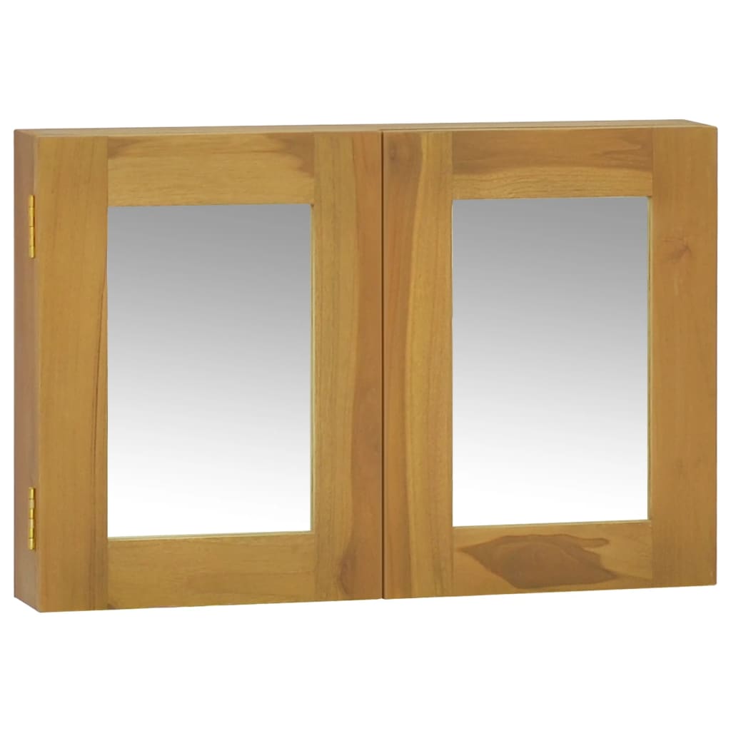 Ντουλάπι Καθρέφτη 60 x 10 x 40 εκ. από Μασίφ Ξύλο Teak