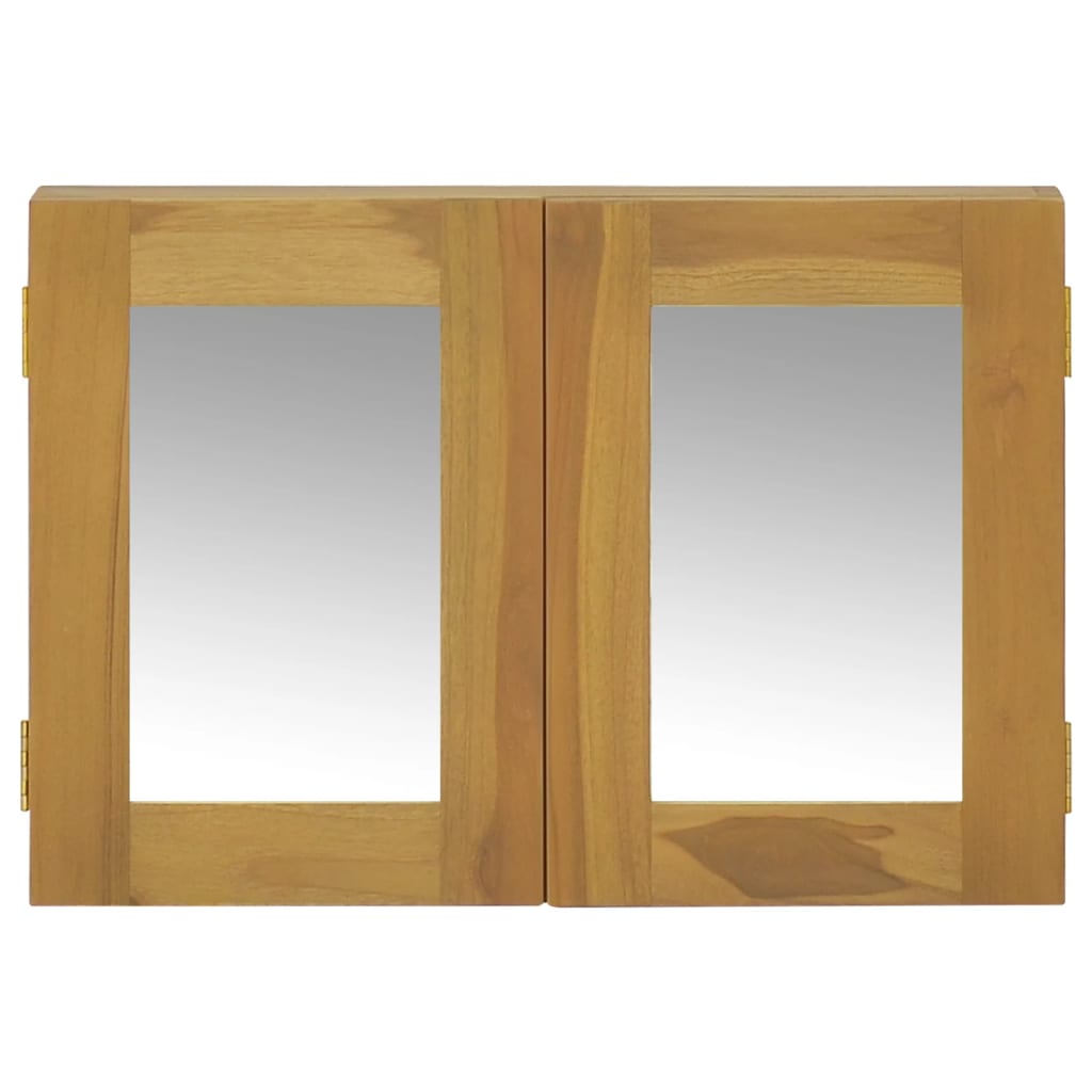 Ντουλάπι Καθρέφτη 60 x 10 x 40 εκ. από Μασίφ Ξύλο Teak