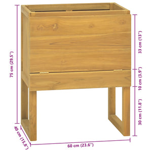 Έπιπλο Μπάνιου 60 x 40 x 75 εκ. από Μασίφ Ξύλο Teak