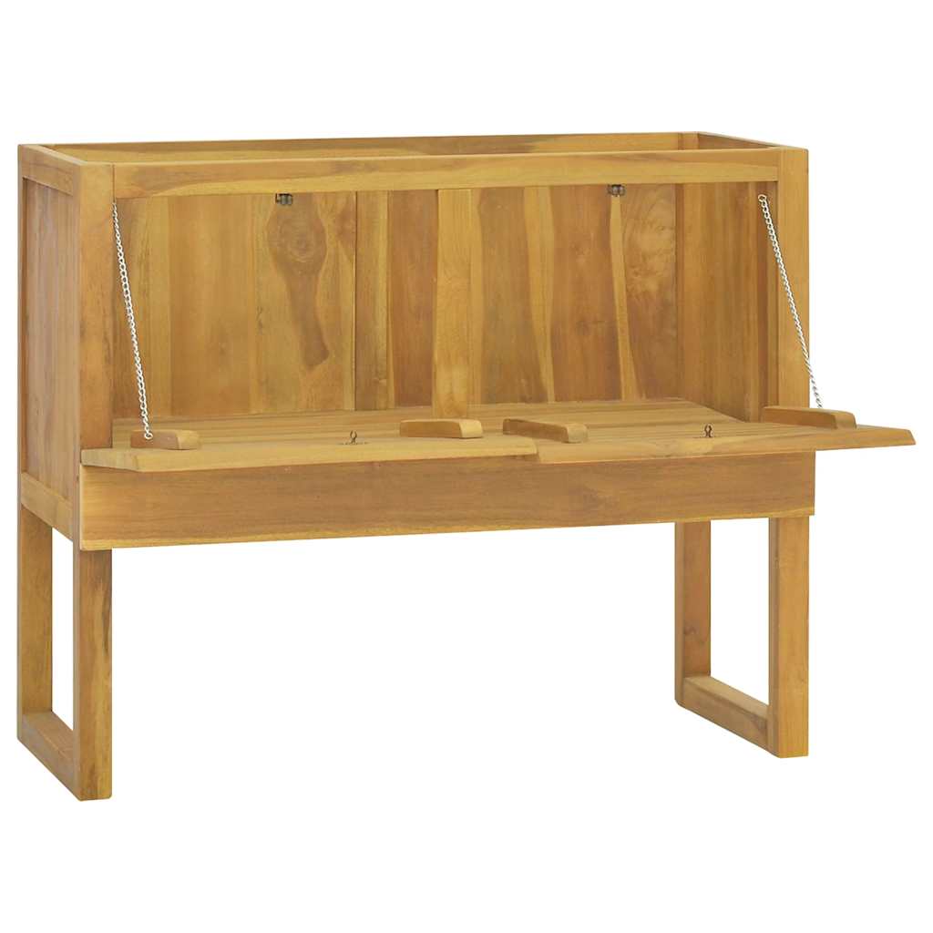 Έπιπλο Μπάνιου 90 x 40 x 75,5 εκ. από Μασίφ Ξύλο Teak