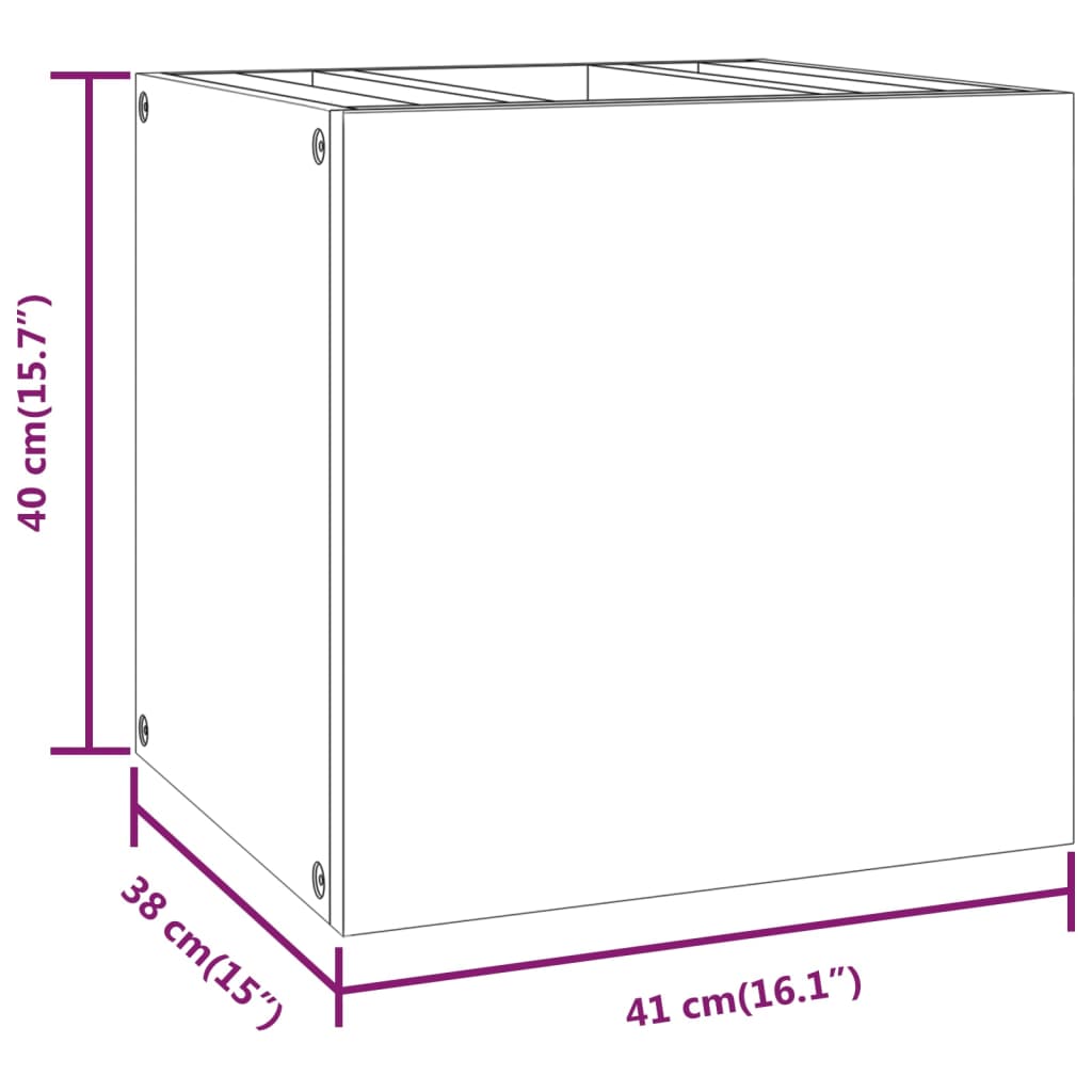 Ντουλάπι Μπάνιου Επιτοίχιο 41x38x40 εκ. από Μασίφ Ξύλο Teak