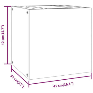 Ντουλάπι Μπάνιου Επιτοίχιο 41x38x40 εκ. από Μασίφ Ξύλο Teak
