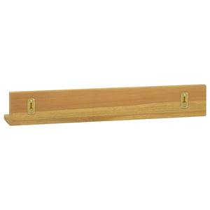 Ράφια Τοίχου 2 τεμ. 60 x 10 x 10 εκ. από Μασίφ Ξύλο Teak