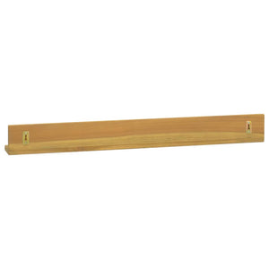 Ράφια Τοίχου 2 τεμ. 90 x 10 x 10 εκ. από Μασίφ Ξύλο Teak - Pakobazaar