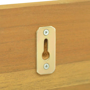 Ράφια Τοίχου 2 τεμ. 90 x 10 x 10 εκ. από Μασίφ Ξύλο Teak - Pakobazaar